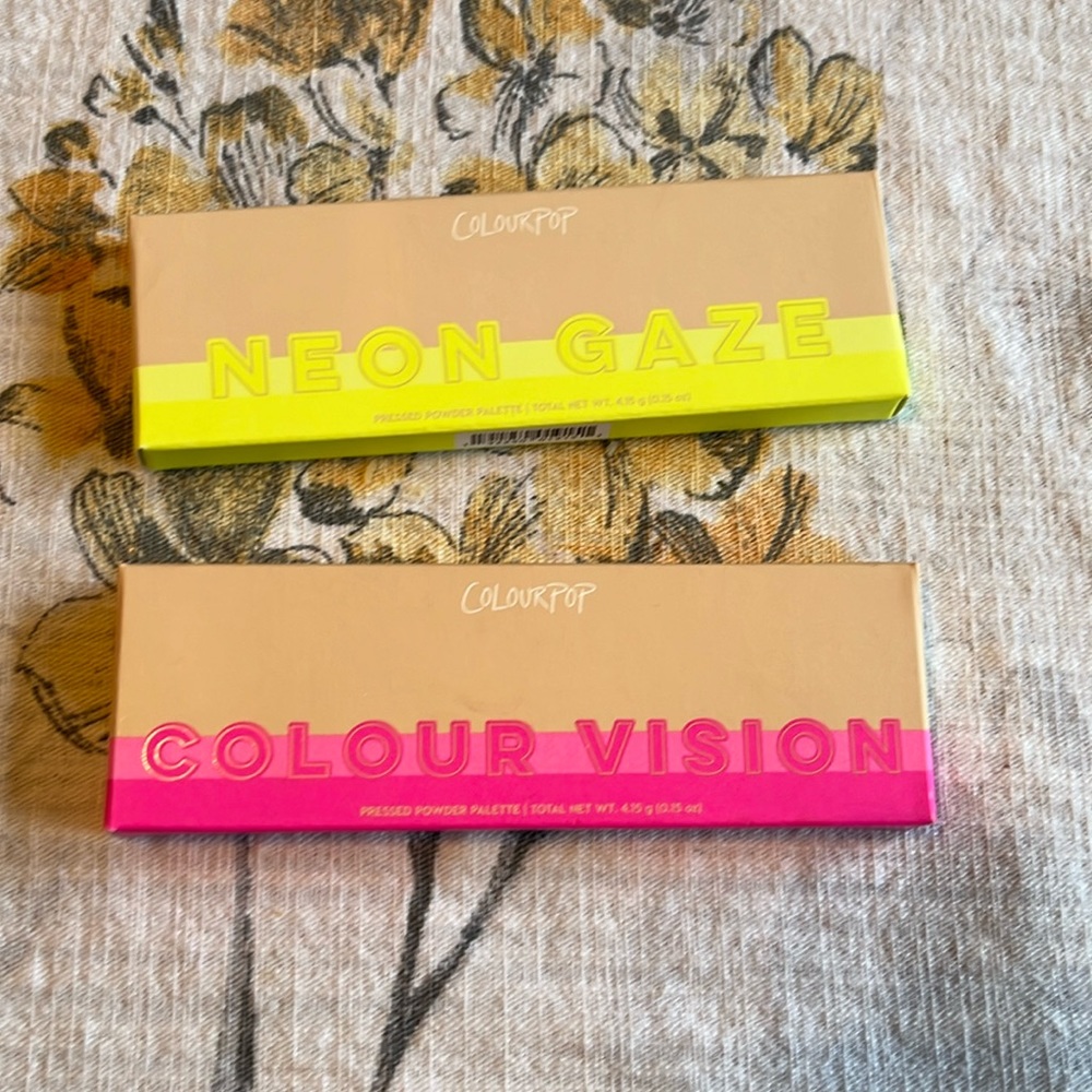 Colourpop Colour Vision & Neon Gaze Palettes - Brand New